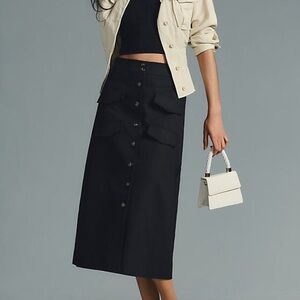 Anthropologie utility midi skirt NWT